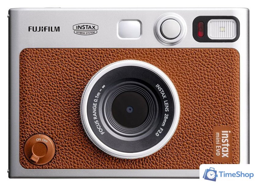 Фотоаппарат Fujifilm Instax Mini Evo (серебристый/коричневый) - Изображение №1 — Интернет-магазин Time-Shop