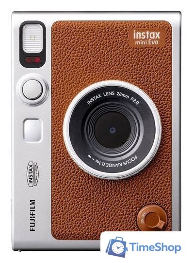 Фотоаппарат Fujifilm Instax Mini Evo (серебристый/коричневый) - Изображение №8 — Интернет-магазин Time-Shop