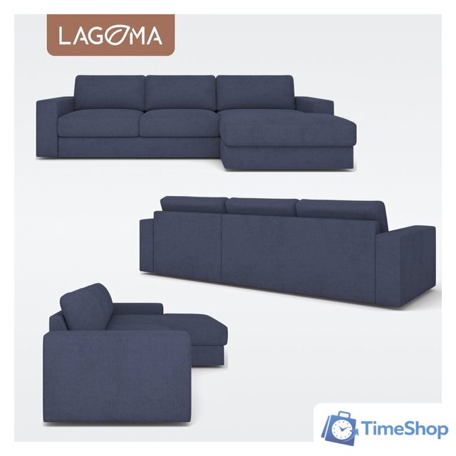 Угловой диван Lagoma Прайд правый (Tango Blue) - Изображение №6 — Интернет-магазин Time-Shop