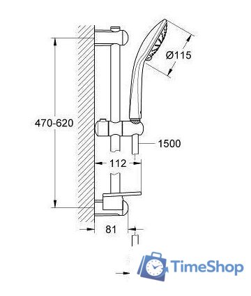 Душевой гарнитур  Grohe Euphoria 110 Duo [27242001] - Изображение №2 — Интернет-магазин Time-Shop