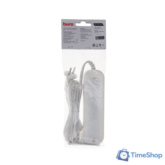 Удлинитель Buro BU-PSL4.3/W - Изображение №5 — Интернет-магазин Time-Shop