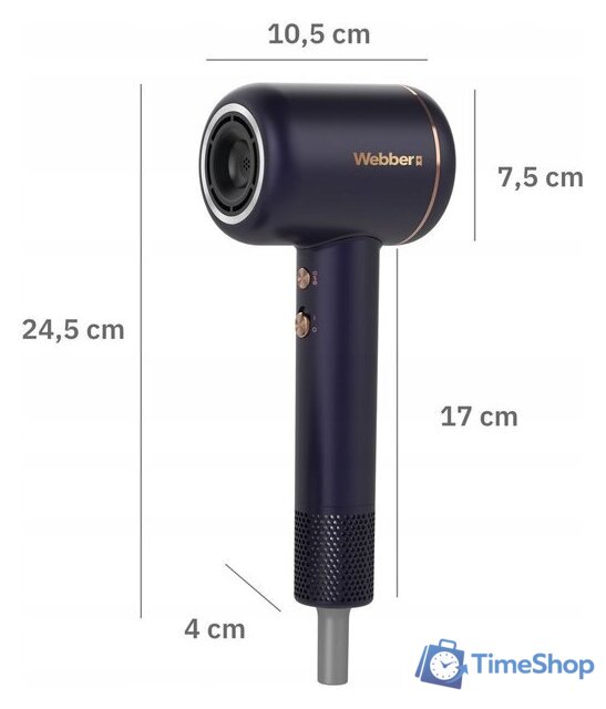Фен Webber+ Venta HD1698 (05HD-1698) - Изображение №3 — Интернет-магазин Time-Shop