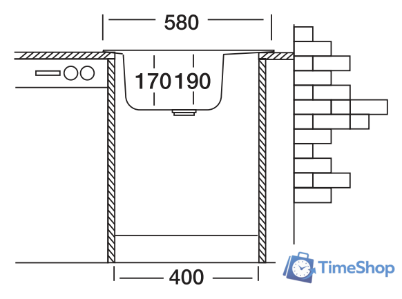 Кухонная мойка Kromevye Triton EC 196 D - Изображение №3 — Интернет-магазин Time-Shop