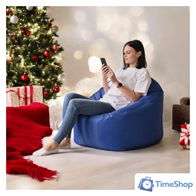 Кресло-мешок Mio Tesoro Poparada XXL PO-60x80-SI (синий) - Изображение №7 — Интернет-магазин Time-Shop