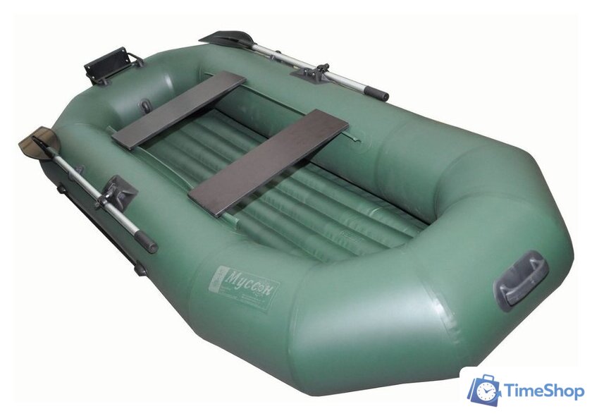 Моторно-гребная лодка Муссон Н-270 НД ТР (зеленый) - Изображение №3 — Интернет-магазин Time-Shop