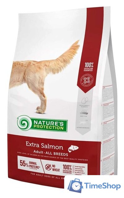 Сухой корм для собак Nature's Protection Extra Salmon Adult All Breeds NPS45752 12 кг - Изображение №1 — Интернет-магазин Time-Shop