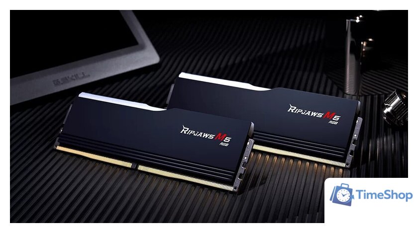 Оперативная память G.Skill Ripjaws M5 RGB 2x16ГБ DDR5 6400 МГц F5-6400J3239G16GX2-RM5RK - Изображение №5 — Интернет-магазин Time-Shop