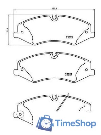  Brembo P44022 - Изображение №1 — Интернет-магазин Time-Shop