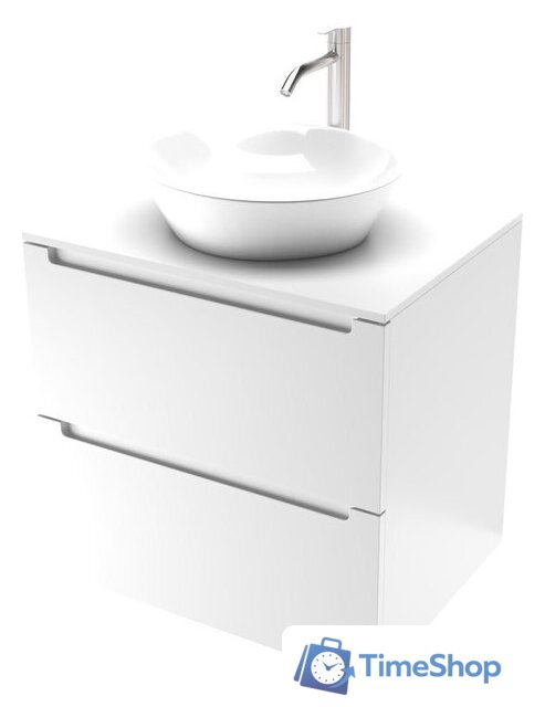  ЗОВ Тумба под умывальник Дион 60 D60LWP0M9003MKV5-KP13W (белый матовый) - Изображение №1 — Интернет-магазин Time-Shop