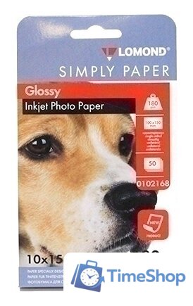 Фотобумага Lomond односторонняя эконом глянцевая 10x15 180 г/м2 50л - Изображение №1 — Интернет-магазин Time-Shop