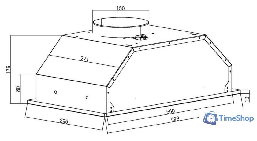 Кухонная вытяжка Schtoff Quattroporte 60 (белый) - Изображение №2 — Интернет-магазин Time-Shop