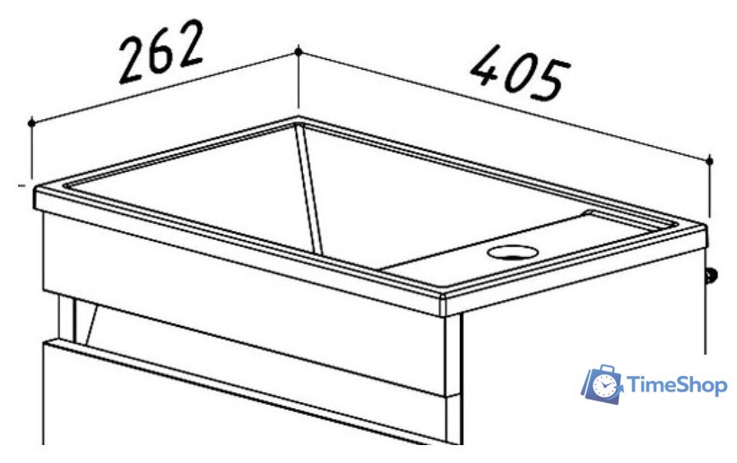 Умывальник Belux Чикаго 400 - Изображение №4 — Интернет-магазин Time-Shop