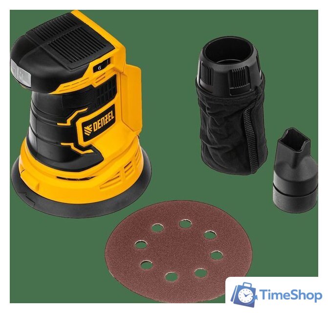 Эксцентриковая шлифмашина Denzel COS-125-0 (без АКБ) - Изображение №10 — Интернет-магазин Time-Shop