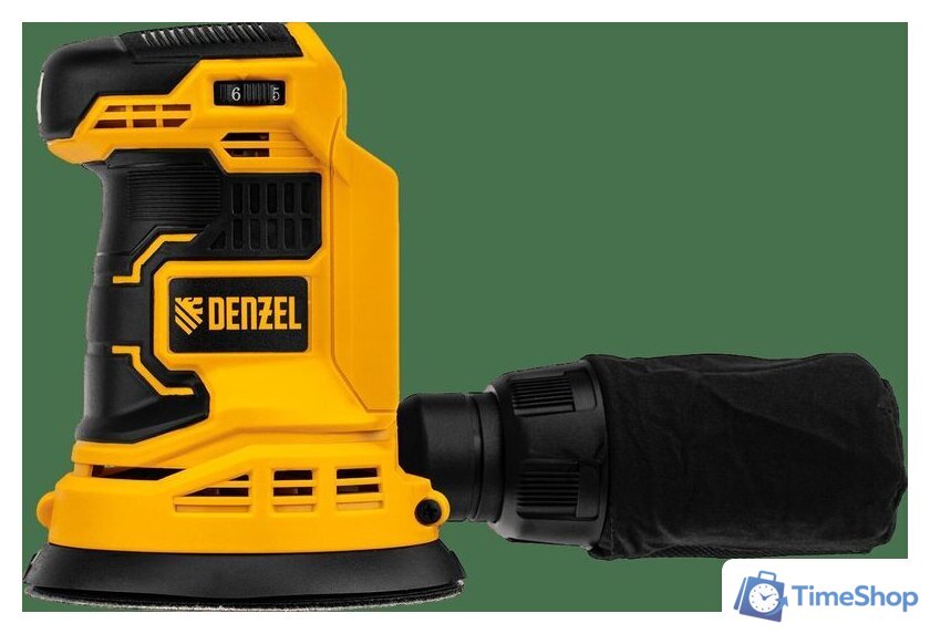 Эксцентриковая шлифмашина Denzel COS-125-0 (без АКБ) - Изображение №5 — Интернет-магазин Time-Shop