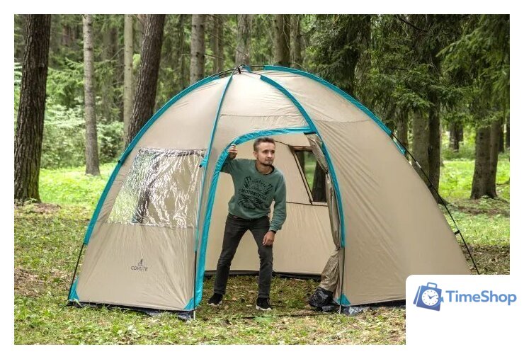 Кемпинговая палатка Coyote Vaal (бежевый) - Изображение №7 — Интернет-магазин Time-Shop