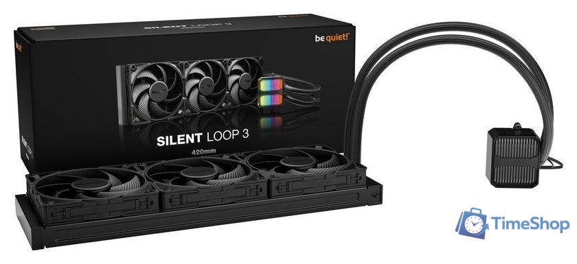 Система жидкостного охлаждения для процессора be quiet! Silent Loop 3 420mm BW026 - Изображение №6 — Интернет-магазин Time-Shop