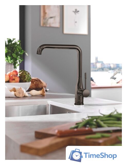 Смеситель Grohe Essence 30269A00 (тёмный графит) - Изображение №3 — Интернет-магазин Time-Shop