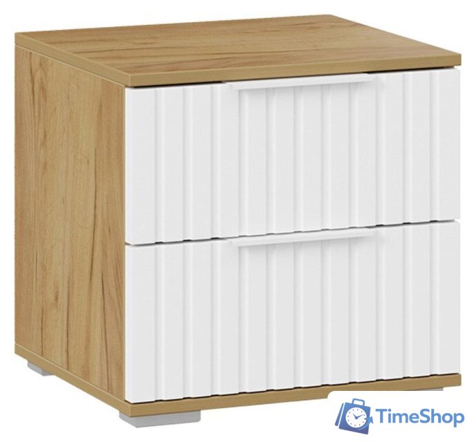 Тумба Трия Хилтон (дуб крафт золотой/белый матовый) - Изображение №1 — Интернет-магазин Time-Shop