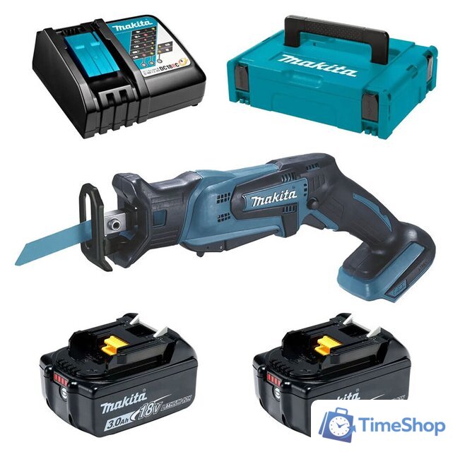 Сабельная пила Makita DJR185RFE (с 2-мя АКБ, кейс) - Изображение №1 — Интернет-магазин Time-Shop