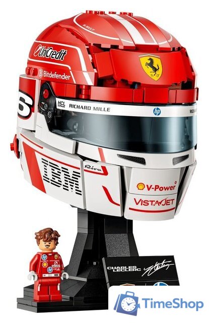 Конструктор LEGO Editions 43014 Шлем Шарля Леклера команды Scuderia Ferrari HP - Изображение №2 — Интернет-магазин Time-Shop