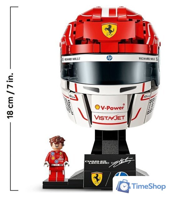 Конструктор LEGO Editions 43014 Шлем Шарля Леклера команды Scuderia Ferrari HP - Изображение №5 — Интернет-магазин Time-Shop
