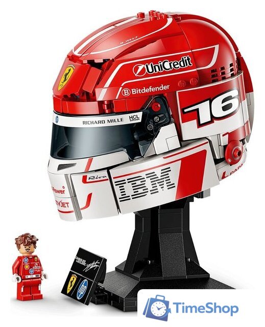 Конструктор LEGO Editions 43014 Шлем Шарля Леклера команды Scuderia Ferrari HP - Изображение №4 — Интернет-магазин Time-Shop