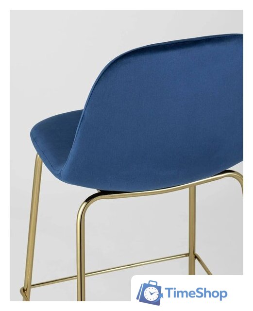 Стул Stool Group Валенсия SN полубарный OS-001CB HLR-64 (велюр синий/ножки золото) - Изображение №7 — Интернет-магазин Time-Shop