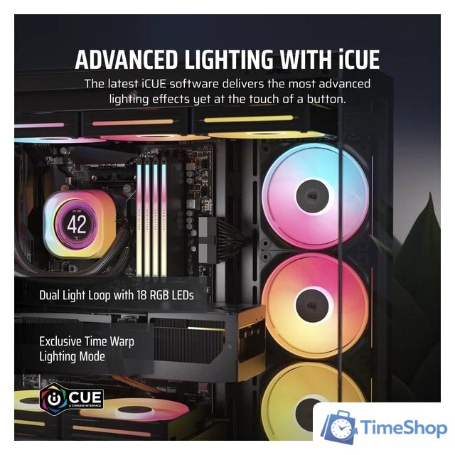 Вентилятор для корпуса Corsair iCUE LINK LX140R RGB Reverse Dual Pack CO-9051052-WW - Изображение №4 — Интернет-магазин Time-Shop