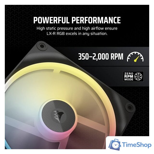 Вентилятор для корпуса Corsair iCUE LINK LX140R RGB Reverse Dual Pack CO-9051052-WW - Изображение №6 — Интернет-магазин Time-Shop