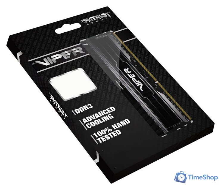 Оперативная память Patriot Viper 3 Black Mamba 2x8GB KIT DDR3 PC3-12800 (PV316G160C0K) - Изображение №5 — Интернет-магазин Time-Shop