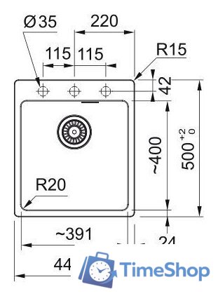 Кухонная мойка Franke Maris MRG 610-39 114.0696.180 (белый) - Изображение №2 — Интернет-магазин Time-Shop