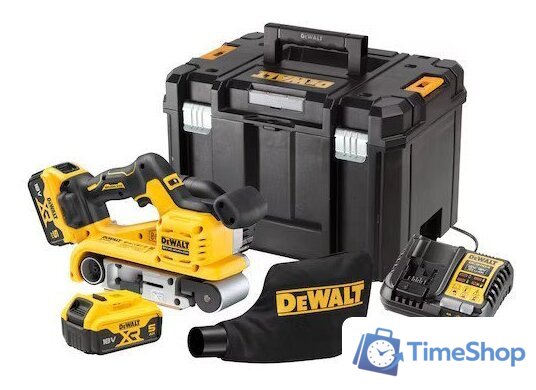 Ленточная шлифмашина DeWalt DCW220P2 (с 2-мя АКБ, кейс) - Изображение №1 — Интернет-магазин Time-Shop