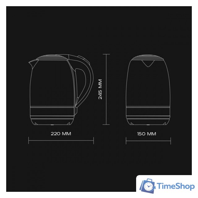 Электрический чайник Scarlett SC-EK27G48 - Изображение №4 — Интернет-магазин Time-Shop