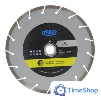 Отрезной диск алмазный  Tyrolit Basic DCU 230x2.6x22.23 34501447 - Изображение №1 — Интернет-магазин Time-Shop