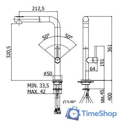 Смеситель Paffoni Chef CH985CR - Изображение №2 — Интернет-магазин Time-Shop