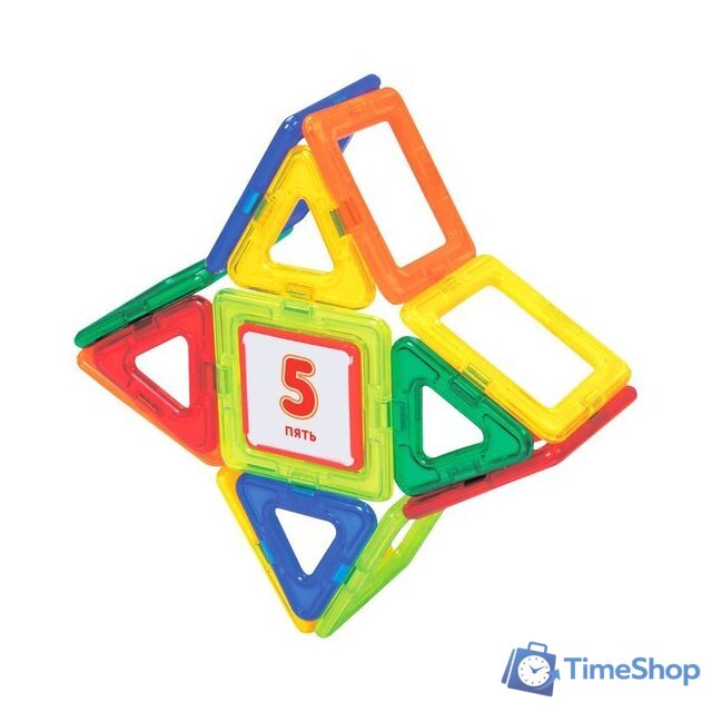 Магнитный конструктор BRAUBERG 663844 Kids Magnetic Blocks-26 - Изображение №12 — Интернет-магазин Time-Shop