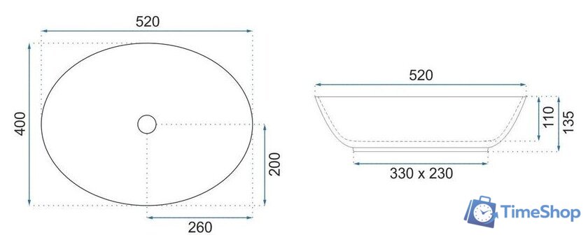 Умывальник Rea Margot (золотистый/черный) - Изображение №5 — Интернет-магазин Time-Shop