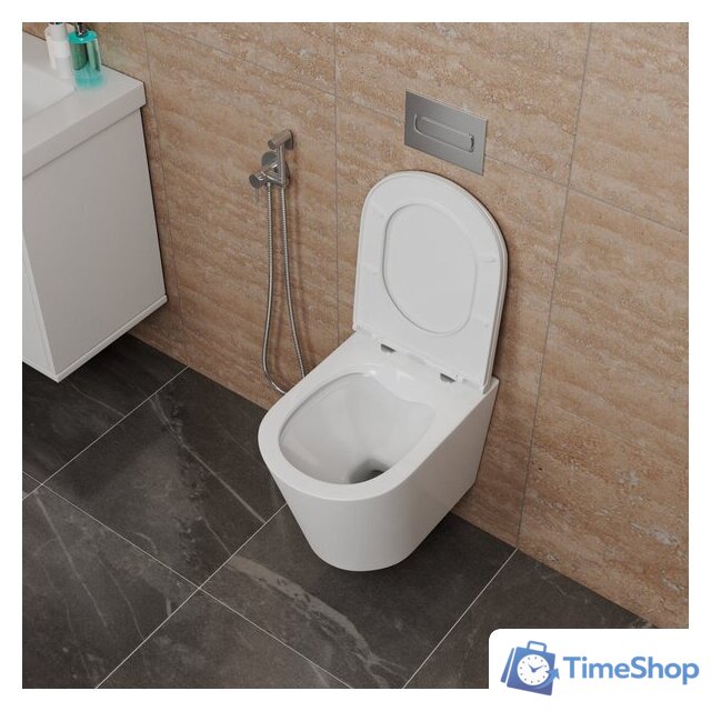 Унитаз подвесной D&K Venice DT1026016 (белый, сиденье микролифт) - Изображение №10 — Интернет-магазин Time-Shop