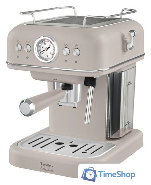 Рожковая кофеварка Tesler ECM-245 sand grey - Изображение №1 — Интернет-магазин Time-Shop