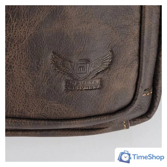 Городской рюкзак Poshete 253-2201-30-BRW (коричневый) - Изображение №2 — Интернет-магазин Time-Shop