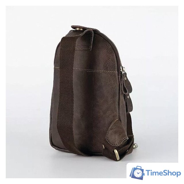 Городской рюкзак Poshete 253-2201-30-BRW (коричневый) - Изображение №5 — Интернет-магазин Time-Shop