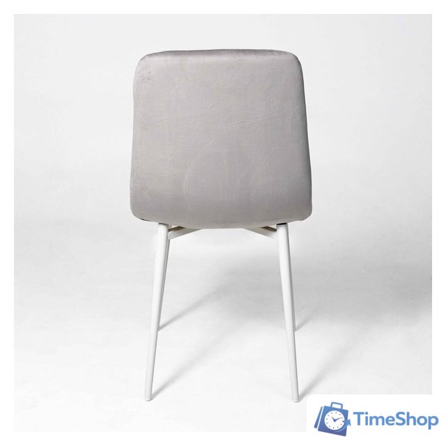 Стул Алвест AV 406-N (светло-серый бархат H-09/белый) - Изображение №6 — Интернет-магазин Time-Shop