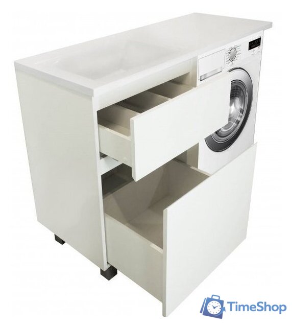  Эстет Тумба Dallas Luxe ФР-00001918 с умывальником Dallas 120 (левая) - Изображение №4 — Интернет-магазин Time-Shop