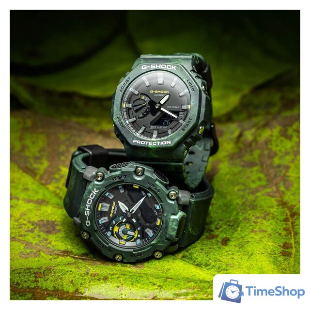 Наручные часы Casio G-Shock GA-2100FR-3A - Изображение №6 — Интернет-магазин Time-Shop