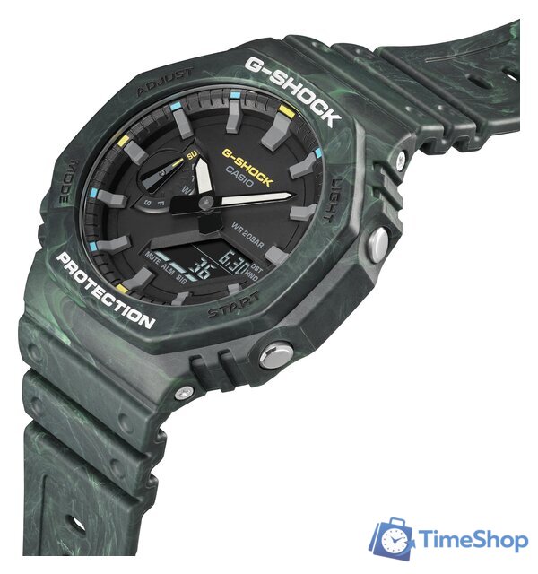 Наручные часы Casio G-Shock GA-2100FR-3A - Изображение №2 — Интернет-магазин Time-Shop