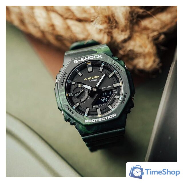 Наручные часы Casio G-Shock GA-2100FR-3A - Изображение №3 — Интернет-магазин Time-Shop