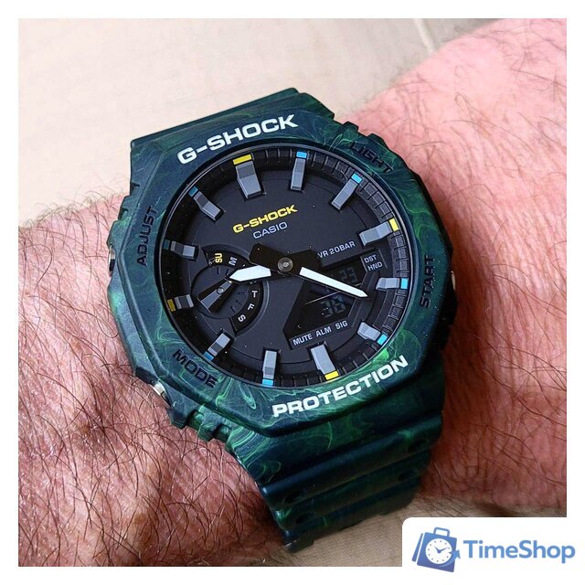 Наручные часы Casio G-Shock GA-2100FR-3A - Изображение №5 — Интернет-магазин Time-Shop