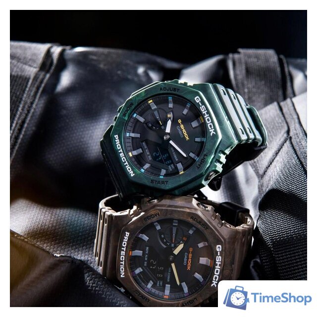 Наручные часы Casio G-Shock GA-2100FR-3A - Изображение №4 — Интернет-магазин Time-Shop