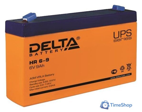 Аккумулятор для ИБП Delta HR 6-9 634W (6В/9 А·ч) - Изображение №1 — Интернет-магазин Time-Shop