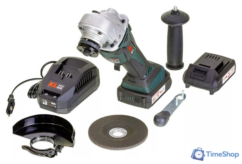 Угловая шлифмашина KLPRO KLAT18B-20 (с 2-мя АКБ, сумка) - Изображение №10 — Интернет-магазин Time-Shop